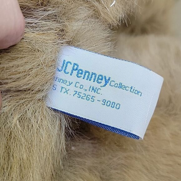 JCPenney Holiday Teddy Bear Brown Red/gr Vest Christmas 24" Plush Stuffed Animal - Picture 6 of 6